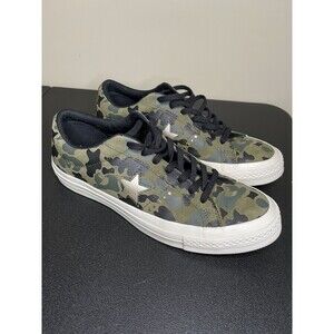Converse One Star Camo Chuck Taylor Leather Skate Shoes EUC M 8.5 W 10.5